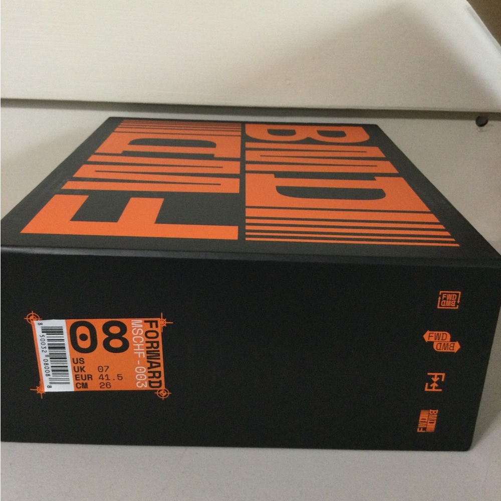 Fendi Black and Orange Shoe Box